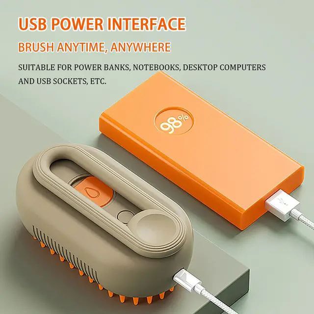 لمامة وبر وفرشة حيوانات USB – وداعًا لشعر القطط المزعج 🐈🐕‍🦺✨