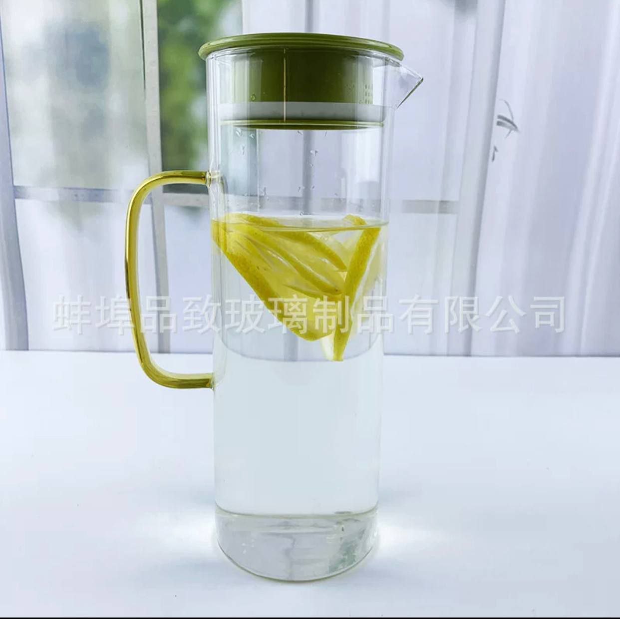 طقم شربات زجاج فاخر بدورق + 4 أكواب أنيقة – عرض خاص