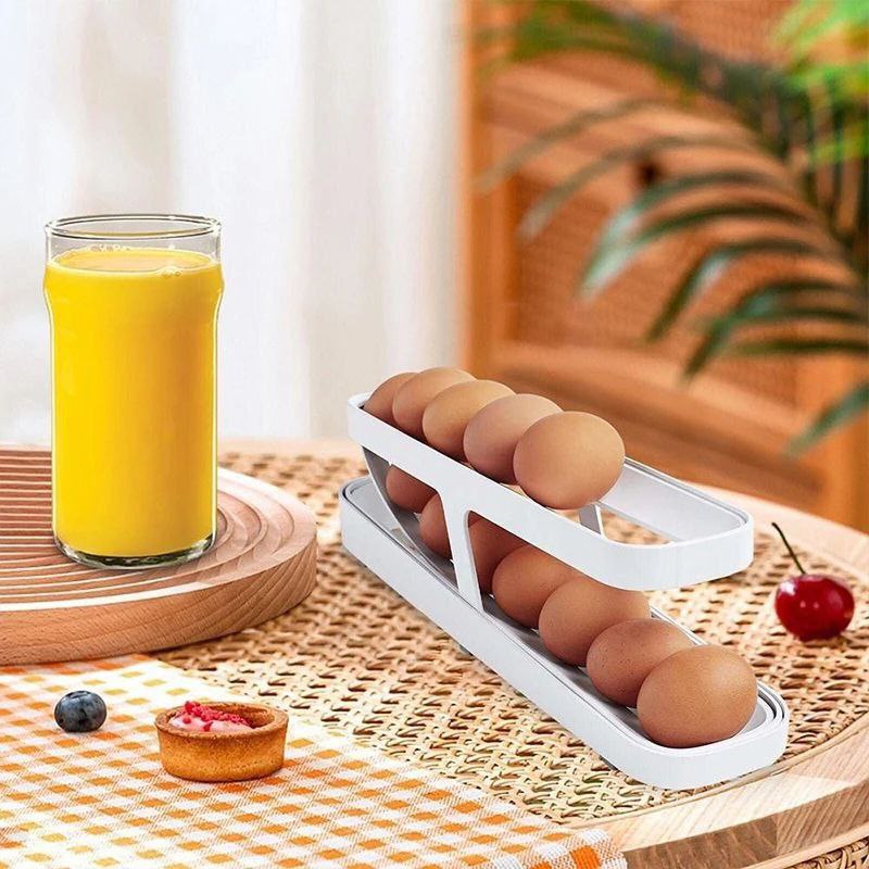 🥚 منظم البيض الذكي – تصميم عملي وموفر للمساحة