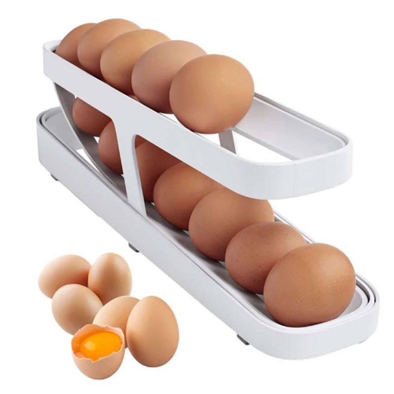 🥚 منظم البيض الذكي – تصميم عملي وموفر للمساحة