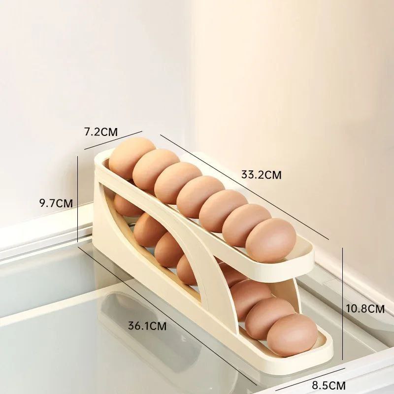 🥚 منظم البيض الذكي – تصميم عملي وموفر للمساحة