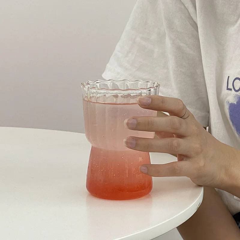 🧋 كوب آيس كوفي وهوت شوكليت مضلع – زجاج بيور مستورد بتصميم أنيق 🍫🍹 