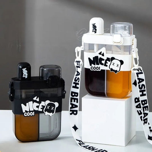زمزمية أطفال Nice Cool أكريليك عملية وأنيقة بحزام 🍼✨
