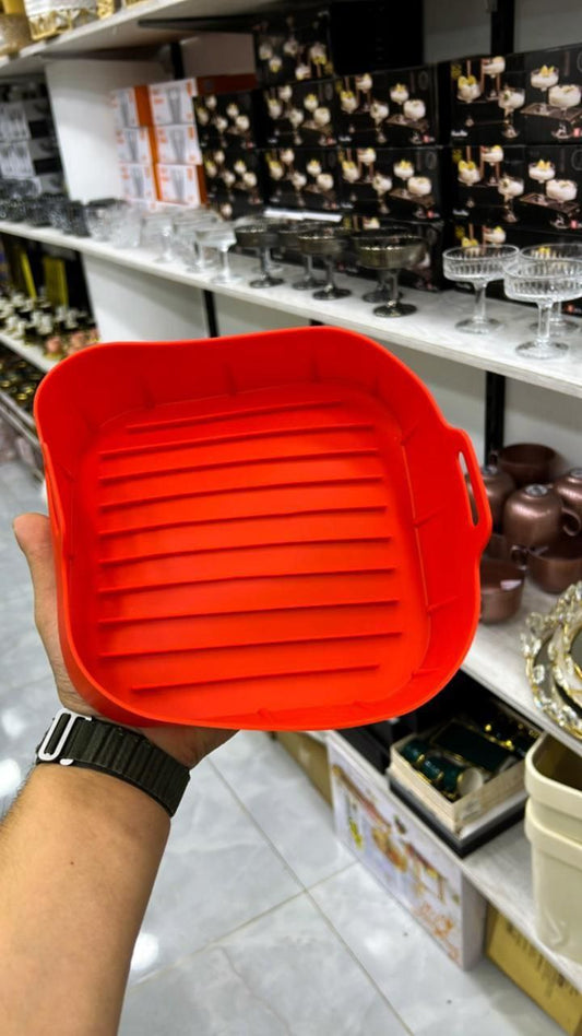 قالب إيرفراير سيليكون مربع – نظافة أسهل وطبخ أمتع 🥘
