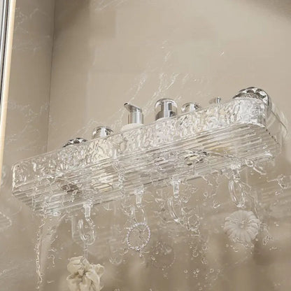 🛁 رف الحمام الأكريليك الشفاف – البساطة بتنظم أكتر