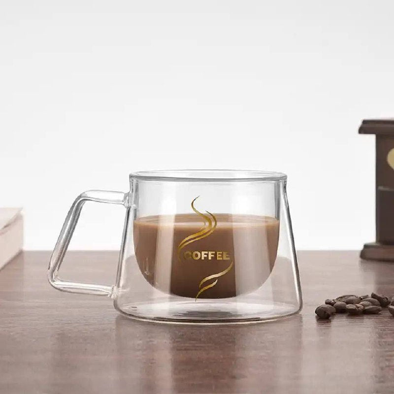 ☕ مج دابل جلاس الأصلي المستورد – شكل انسيابي وجديد
