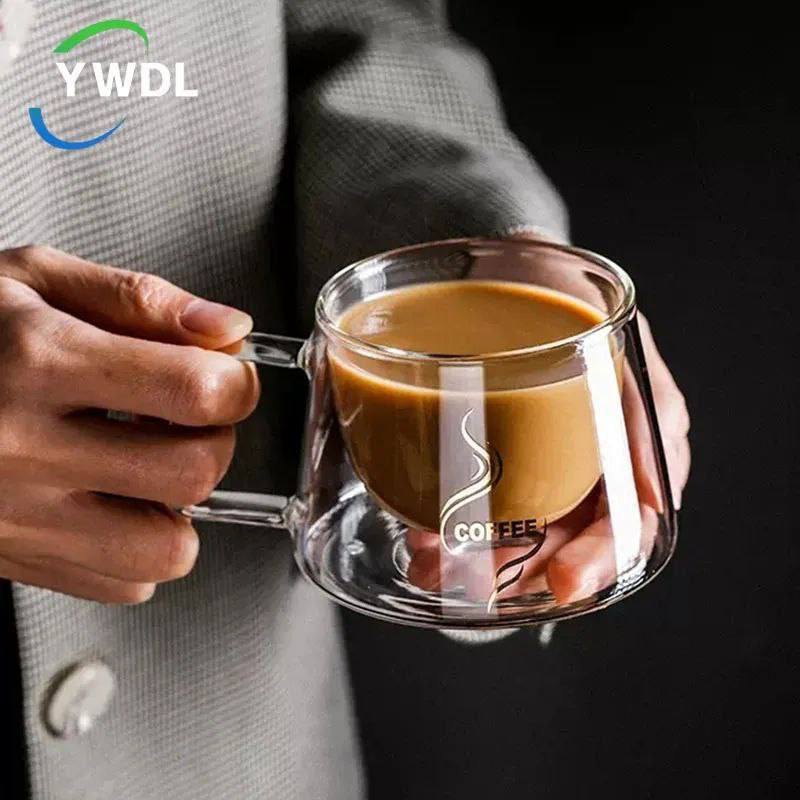 ☕ مج دابل جلاس الأصلي المستورد – شكل انسيابي وجديد