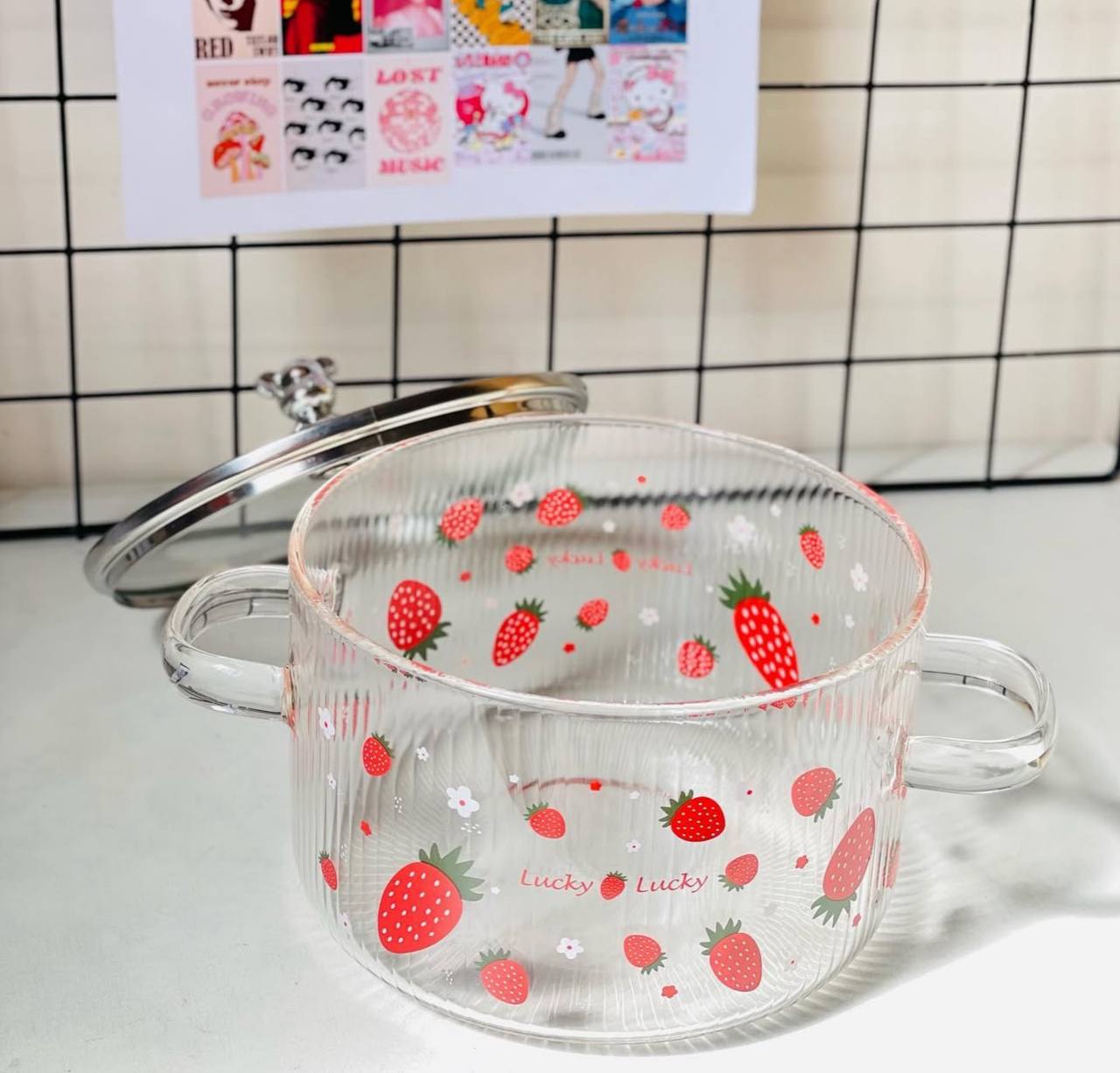 🍲 Glass Cooking Pan – أناقة وشفافية في مطبخك 