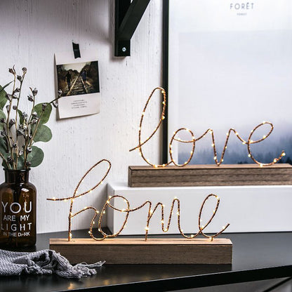 🏷️ إضاءة ديكور HOME &amp; LOVE – لمسة رومانسية وديكورية ساحرة ✨💡 