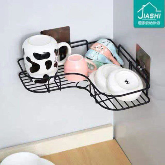 🛁 ركنة حمام معدن مطلي – لتنظيم مثالي وأناقة تدوم