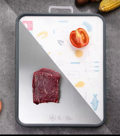 بلانشة تقطيع جامبو مزدوجة – ستانلس + سيليكون برسومات ✨