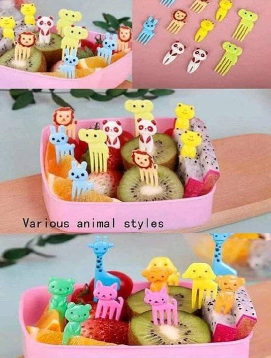 🍓 شوك فاكهة للأطفال – لمسة بهجة على كل طبق 🦁🐰🦊