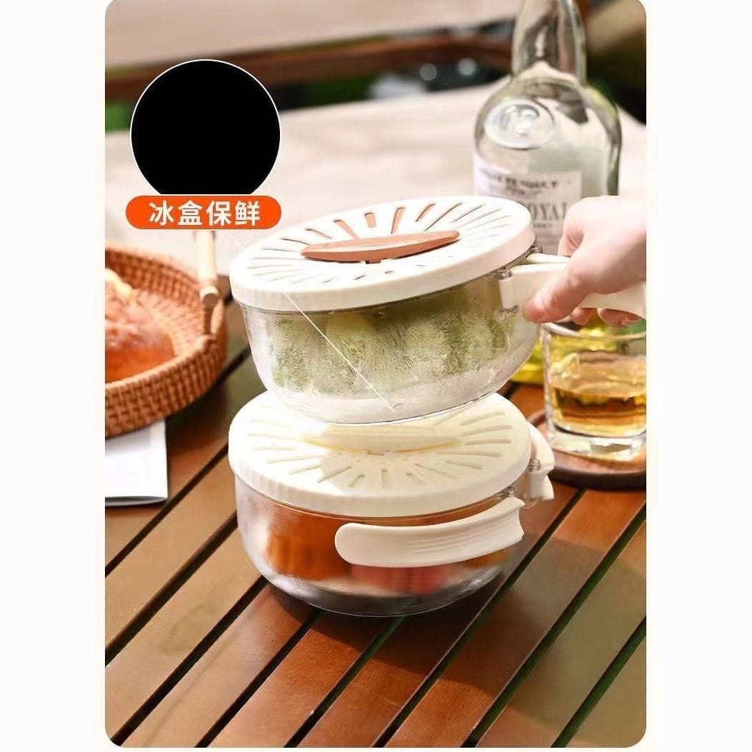 🛒 مجفف الفواكه والخضروات القابل للطي بغطاء – للتجفيف والتخزين في آن واحد 🌗✨ 