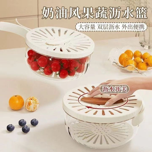 🛒 مجفف الفواكه والخضروات القابل للطي بغطاء – للتجفيف والتخزين في آن واحد 🌗✨ 