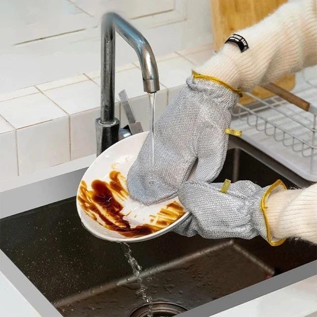 🧤 جوانتي سلك لغسيل المواعين – نظافة بدون تعب وحماية كاملة ليديك