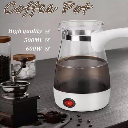 كنكة قهوة كهربائية كاتيل زجاج بيركس – 800 وات لتحضير 6 فناجين في دقيقة واحدة