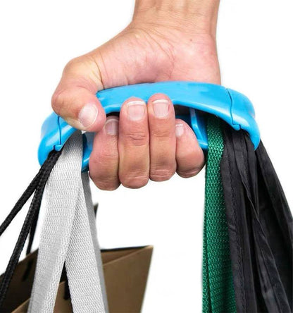 يد تسوق وحامل الأكياس بقبضة سيليكون مريحة