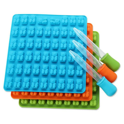 قالب الكاندي وجيلي كولا السيليكون – 50 عين + قطارة 🧸🍬