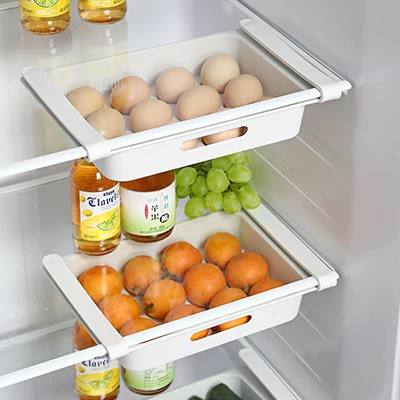 🥚🍎 منظم ثلاجة عملي للبيض والخضروات والفواكه – ترتيب وأناقة بلمسة واحدة