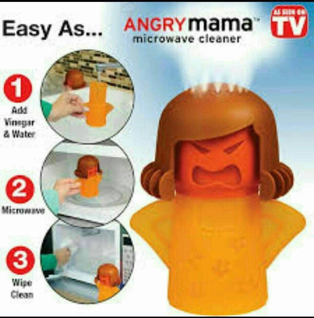 💜 Angry Mama – الحل السحري لتنظيف الميكروويف بدون مجهود