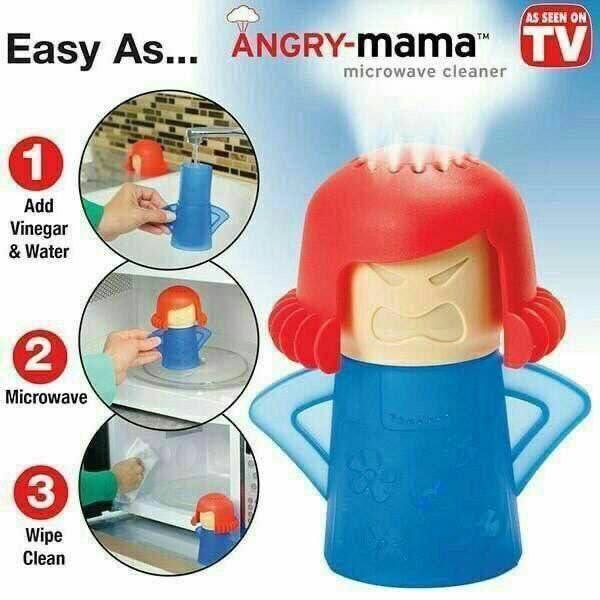 💜 Angry Mama – الحل السحري لتنظيف الميكروويف بدون مجهود