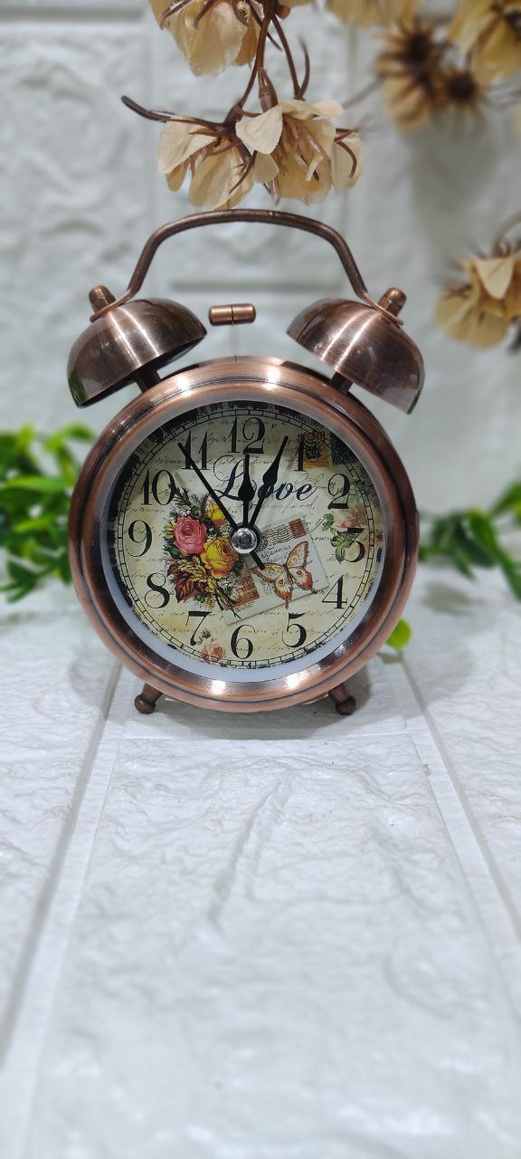🕰️ منبه نحاسي معدني كلاسيك