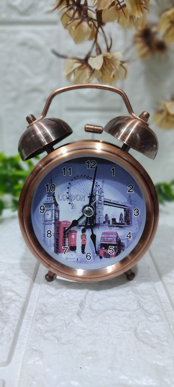 🕰️ منبه نحاسي معدني كلاسيك