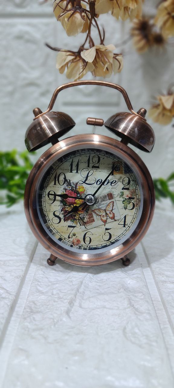 🕰️ منبه نحاسي معدني كلاسيك