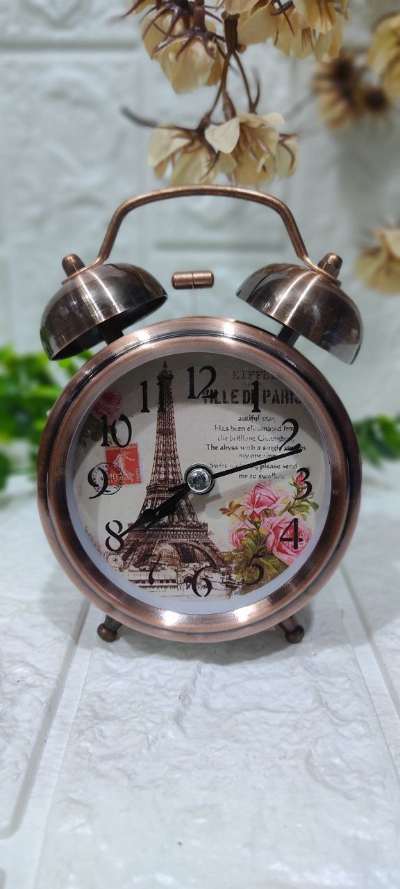 🕰️ منبه نحاسي معدني كلاسيك