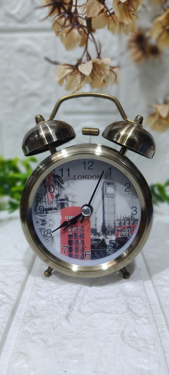 🕰️ منبه نحاسي معدني كلاسيك