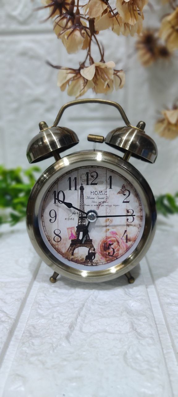 🕰️ منبه نحاسي معدني كلاسيك