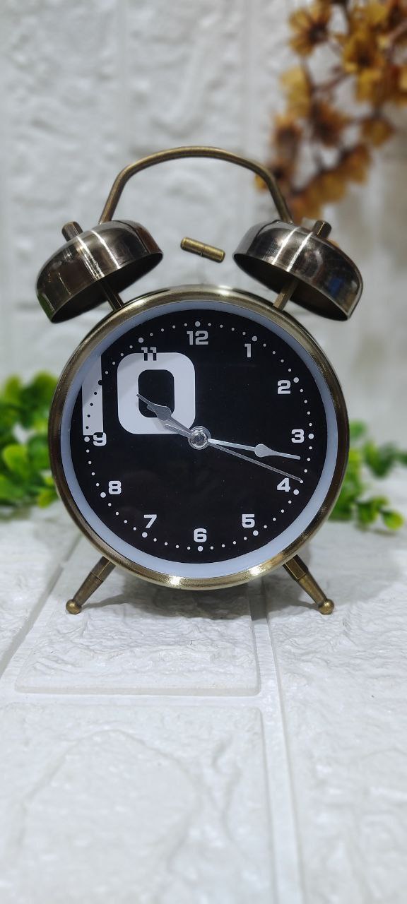 🕰️ منبه نحاسي معدني كلاسيك