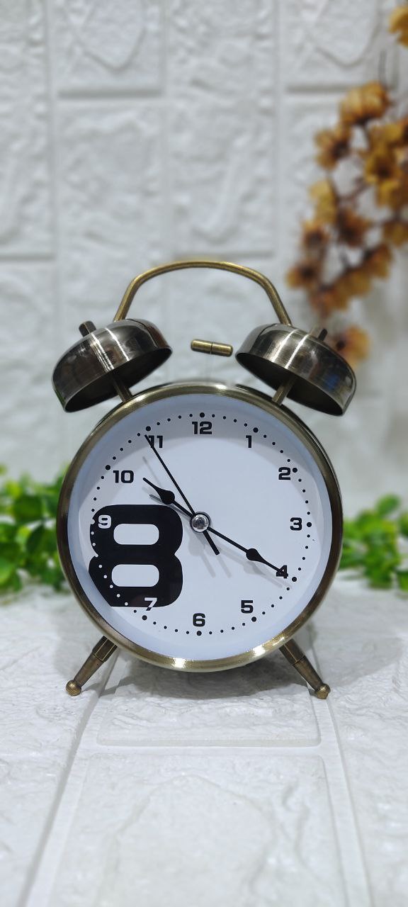🕰️ منبه نحاسي معدني كلاسيك