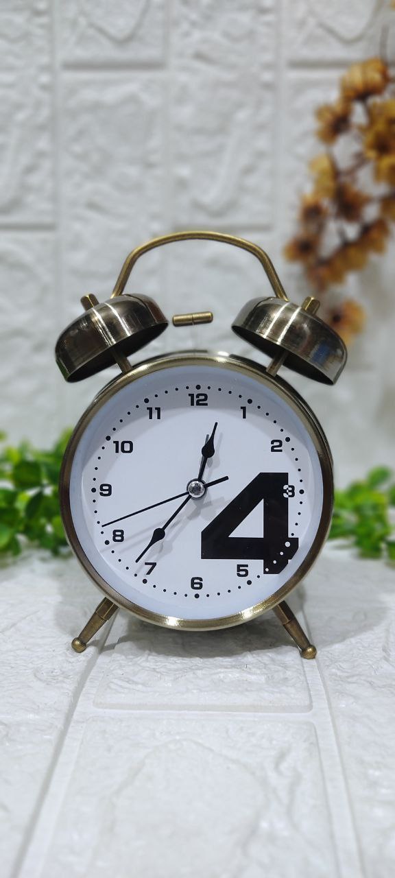 🕰️ منبه نحاسي معدني كلاسيك