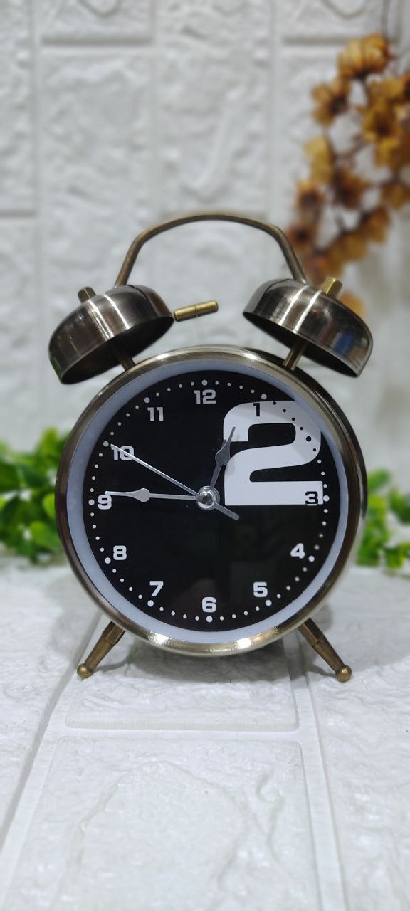 🕰️ منبه نحاسي معدني كلاسيك