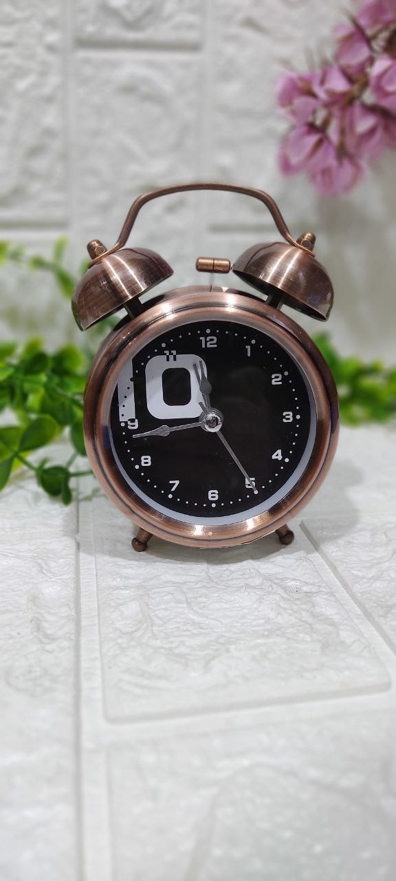 🕰️ منبه نحاسي معدني كلاسيك