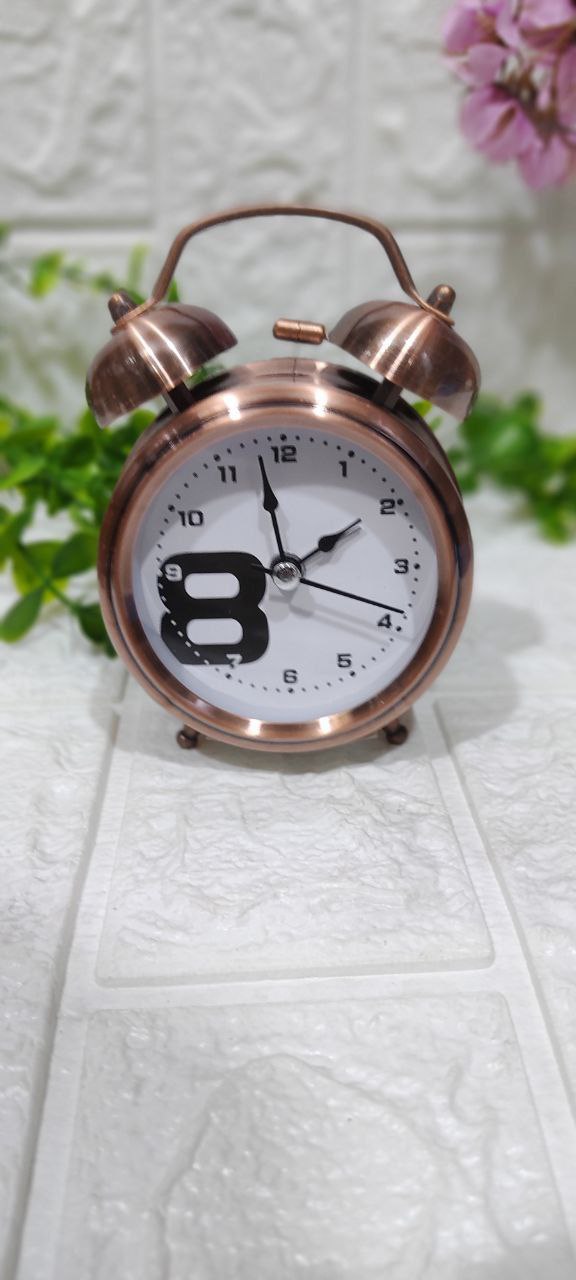 🕰️ منبه نحاسي معدني كلاسيك