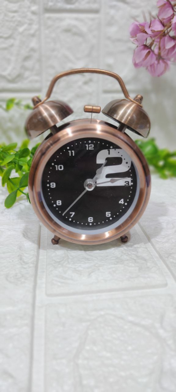 🕰️ منبه نحاسي معدني كلاسيك