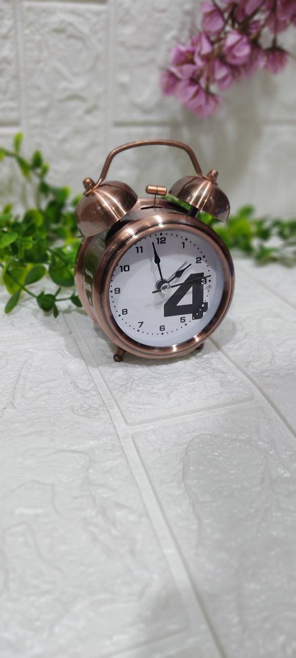🕰️ منبه نحاسي معدني كلاسيك