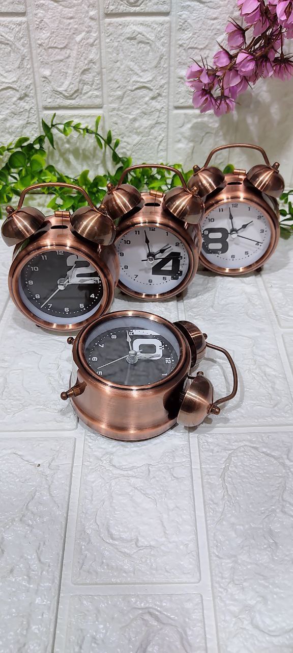 🕰️ منبه نحاسي معدني كلاسيك