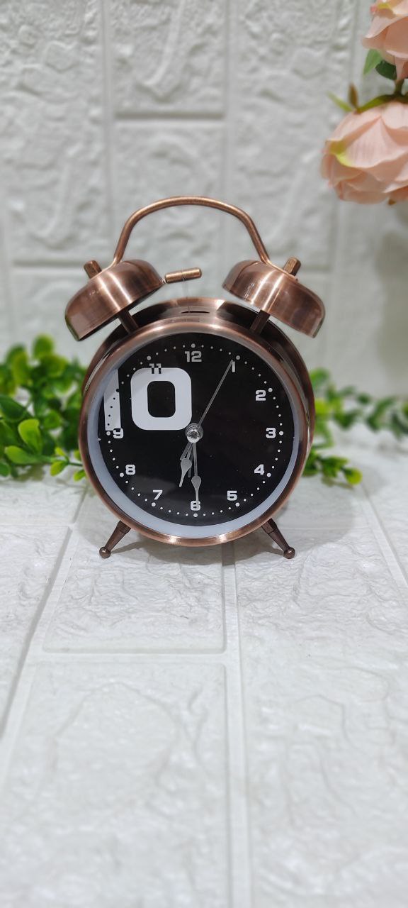 🕰️ منبه نحاسي معدني كلاسيك