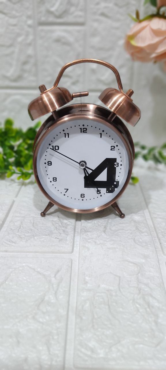 🕰️ منبه نحاسي معدني كلاسيك