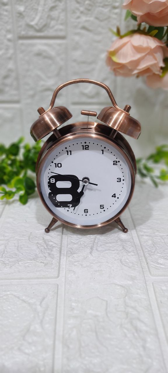 🕰️ منبه نحاسي معدني كلاسيك