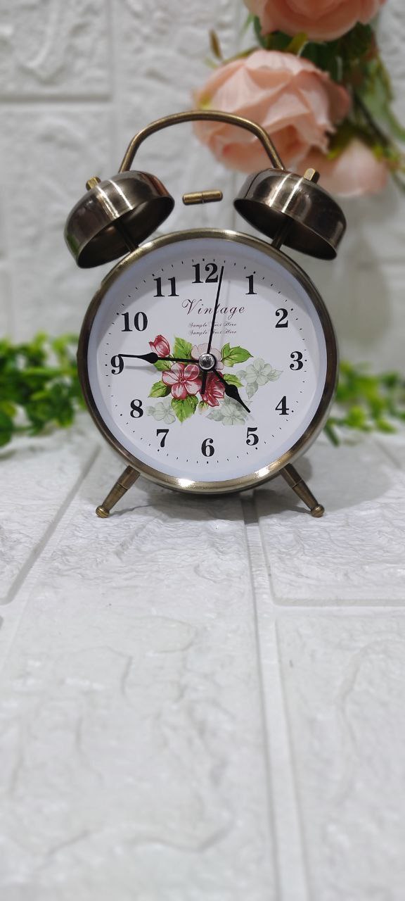 🕰️ منبه نحاسي معدني كلاسيك