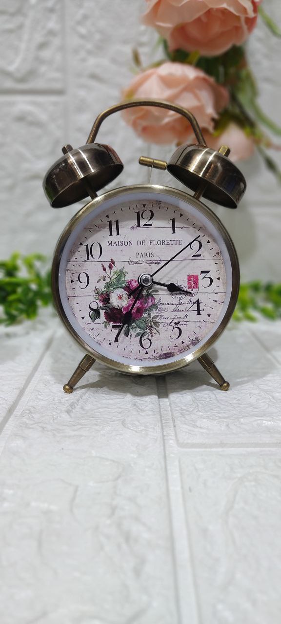 🕰️ منبه نحاسي معدني كلاسيك