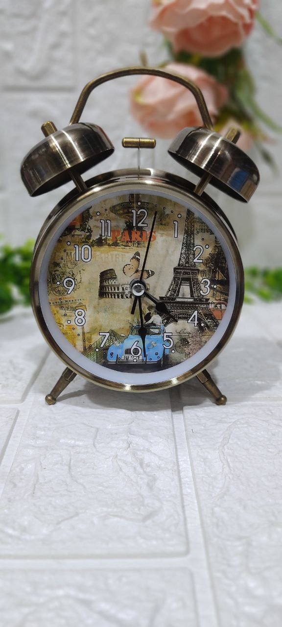 🕰️ منبه نحاسي معدني كلاسيك