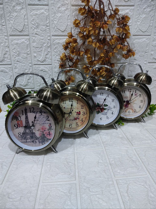 🕰️ منبه نحاسي معدني كلاسيك