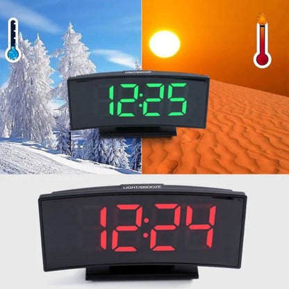 منبه ديجيتال بشاشة LCD – تصميم ذكي يحافظ على وقتك وأناقة مكانك