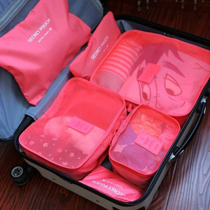 Travel Organizer Storage Bags – طقم منظم شنط السفر والرحلات 6 قطع