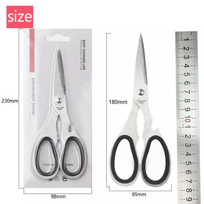 ✂️ مقص المطبخ الذكي المتعدد الاستخدام – أداة واحدة تغنيك عن الكتير!